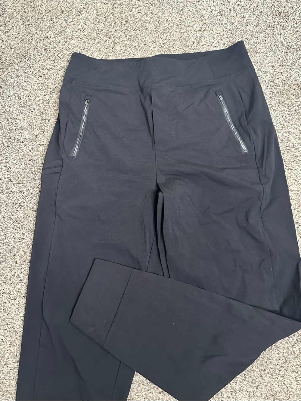 Athleta Black Active jogger Pants with Zip Pockets size 8 active wear. Casual - Picture 3 of 8